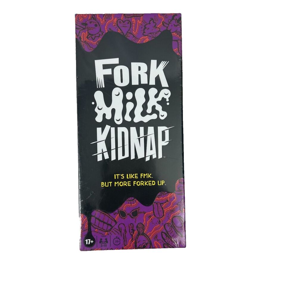 Fork Milk Kidnap Adult Party Game by Hasbro – New Sealed – Funny Card Game 17+